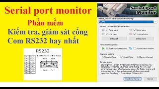 Eltima Serial port monitor Phần mềm giám sát và test truyền thông qua cổng COM RS232 [upl. by Beutler608]