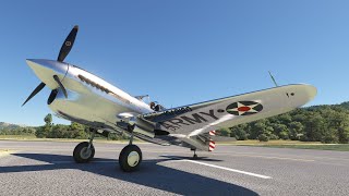 First look for me at the Inibuilds Curtis P40 Warhawk in Microsoft Flight Simulator [upl. by Cirle]