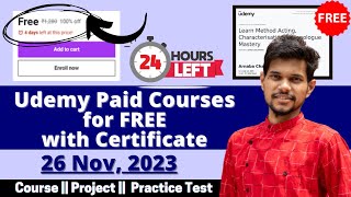 How to get Udemy Courses for FREE in 2023  Udemy Coupon Code 2023  Latest Udemy Coupons [upl. by Lemrahc478]