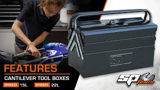 CANTILEVER TOOL BOXES  HEAVY DUTY  SP TOOLS SP40323 amp SP40325 [upl. by Florentia]