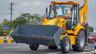 New Mahindra Backhoe Loader Delivery First time working performance on field  New Jcb [upl. by Bik]