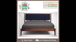 Buy King Size Beds at up to 40 Off  Furnish your dreams with us  Nismaaya Decor [upl. by Thormora]