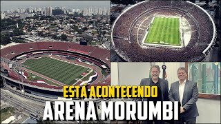 OS DETALHES do NOVO MORUMBI Presidente do SPFC visita GOVERNADOR de SP por MELHORIAS [upl. by Nosiaj]