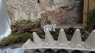 DIY da kommen süße Woll HASEN aus dem Eierkarton  BASTEL Ideen in Upcycling  20 [upl. by Omolhs]