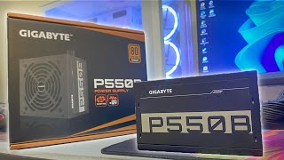 ANALISE E UNBOXING DA FONTE DE ALIMENTAÇÃO  P550B DA GIGABYTE [upl. by Oiznun]