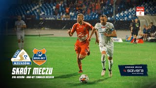 SKRÓT  Stal Rzeszów  BrukBet Termalica 9 kolejka Betclic 1 Ligi 14092024 [upl. by Nahsez492]