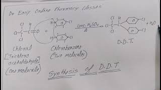 Synthesis of DDT Dichlorodiphenyltrichloroethane Insecticide Pesticide [upl. by Jasen]