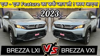 2023 Brezza LXI vs VXI Comparison 🔥 Detailed Comparison in Hindi 🔥 Vahan Official [upl. by Gunas134]