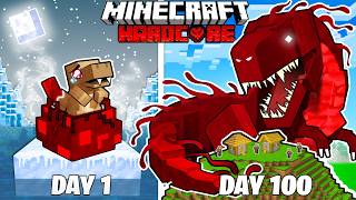 I Survived 100 Days as a BLOOD DINOSAUR in HARDCORE Minecraft [upl. by Engracia]