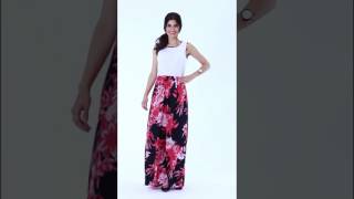 Vestido Longo Branco com Floral  Rosalie  Posthaus [upl. by Jeritah]