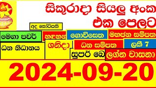 NLB DLB 🔴 All Lottery Result අද ලොතරැයි ප්‍රතිඵල දිනුම් අංක 20240920 Results Today show Sri Lanka [upl. by Lou]