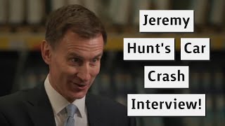 Jeremy Hunts Car Crash Interview Over Tory Ministers Libel PayOut [upl. by Ahseeyt]