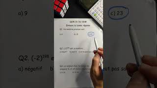 QCM en mathématiques niveau brevet des collèges maths [upl. by Kealey]