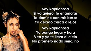 Danna Paola  Kaprichosa LetraLyrics [upl. by Ahsoet]