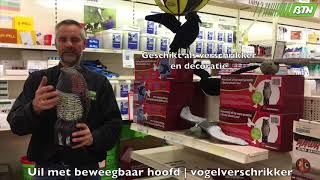 Uil met beweegbaar hoofd  vogelverschrikker  BTN de Haas [upl. by Cornelius]