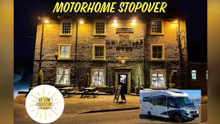 Motorhome stopover The Wheatsheaf Hotel in Baslow Peak District and a walk in Chatsworth Park [upl. by Molloy768]