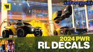 The PWR 2024 Rocket League Decal is in the shop RIGHT NOW⚡️ [upl. by Costello153]