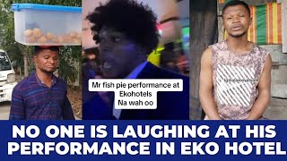 Trending Fish pie street seller makes headline after his first performance at Eko hotels [upl. by Moncear]