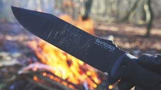 KaBar Becker BK7  Knife Review amp Demonstration [upl. by Edmead]