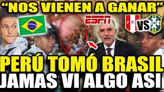 CONMOVEDOR BRASILEÑOS QUEDARON TONTOS TRAS LLEGADA DE LA SELECCION PERUANA A BRASIL QUIEREN GANAR [upl. by Massimo]