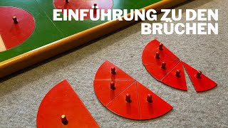 Einführung zu den Brüchen mit den Bruchrechenkreisen [upl. by Casilda]