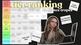 tier ranking popular romance tropes 💕 bookmas day 6 🎄🎁 [upl. by Llerrahs]