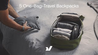 5 Great Travel Backpacks For OneBagTravel  Bellroy Pakt Peak Design Tortuga Able Carry amp More [upl. by Niamert381]