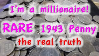 RARE 1943 magnetic steel penny  Im a millionaire THE REAL TRUTH [upl. by Isoj]