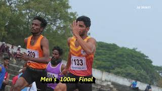 Fastest man of Bharathidasan University  100m Race Men Final [upl. by Naihtsirc560]