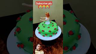 Multi color cake cakedecorating dollcakemaking cakedesign barbiedollcake video [upl. by Tnert]