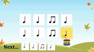 Rhythm play along quarter note eighth note ta ta titi ta Carnivalito [upl. by Noram]