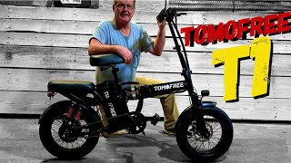 FHW TOMOFREE Folding EBike 1200W Motor 31MPH 48V 20AH 40Miles Range Unboxing and Ride ebike [upl. by Morehouse]