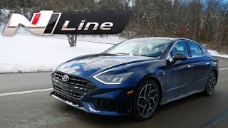 Review 2022 Hyundai Sonata N Line  Burnout Machine [upl. by Willetta]