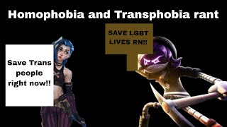 A rant on Homophobia and Transphobia [upl. by Rother]