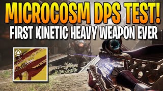 MICROCOSM NEW HEAVY KINETIC TRACE RIFLE DPS TEST Destiny 2 Final Shape [upl. by Quinta]