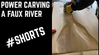 shorts Power Carving a faux river [upl. by Myrt]