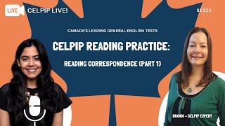 CELPIP LIVE  CELPIP Reading Practice Part 1 Reading Correspondence  S2 E20 [upl. by Annhej]