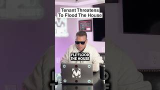 Tenant threatens to flood the house landord tenant realestateinvesting realestateinvestor [upl. by Idnak303]