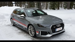 Juha Kankkunen in an Audi RS4 2019 on ice [upl. by Addam]