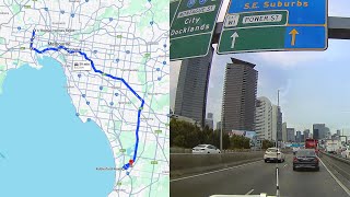 DASH CAM AUSTRALIA MELBOURNE Maribyrnong to Carrum Downs [upl. by Phalan]