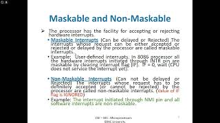 L6  Maskable vs NonMaskable Interrupt [upl. by Maynard]