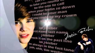 Justin Bieber  Jbieber Rap Lyrics on screen [upl. by Hannasus]