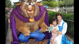 WDW Belle And Beast Meet and Greet ベルと野獣グリーティング [upl. by Balcke]