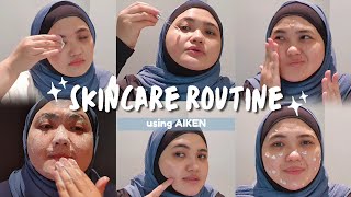 Full Skincare Routine with Aiken Prebiotic  Rice Water Niacinamide amp Hyaluronic Acid [upl. by Innis]