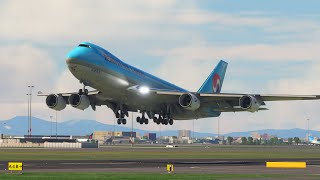 Beautiful View When Landing Boeing 747 Landing At Haneda Airport shortsvideo [upl. by Elma]