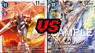 DTCGDigimon Card Game Dukemon Vs Sakuyamon X Proxy deck test [upl. by Tremml]