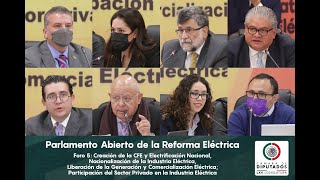 EN VIVO  Foro 5 del Parlamento Abierto para la ReformaEléctrica [upl. by Flann]