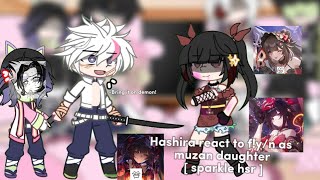 Hashira react to fyn as muzan daughter sparkle hsr   lazy  boring  🎀 [upl. by Eiruam288]