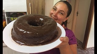 BOLO DE CENOURA COM COBERTURA DE CHOCOLATE [upl. by Brenna]