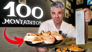 PROBANDO LA FRANQUICIA MÁS FAMOSA de ESPAÑA ¿LOS 100 MONTADITOS MERECEN LA PENA [upl. by Jessie]